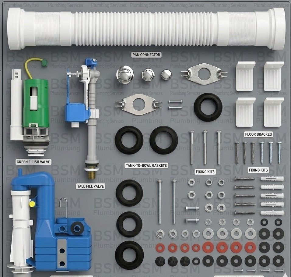 Toilet repair and parts replacement service in West Yorkshire