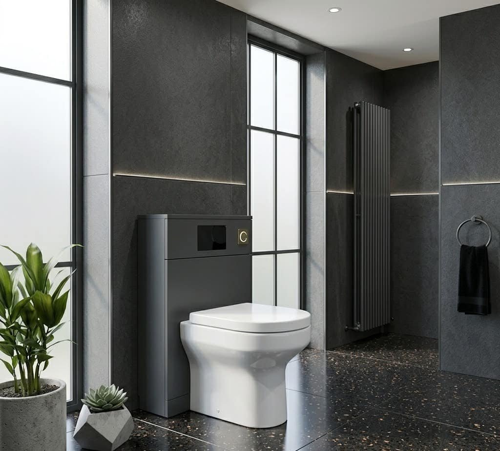 Toilet installation and sink fitting